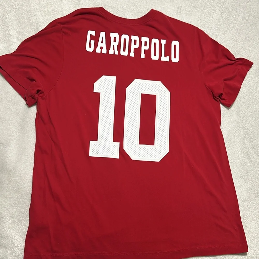 Nike San Francisco 49ers Jimmy Garoppolo 10 Dri-FIT Shirt Mens XL Red NFL - Picture 7 of 9